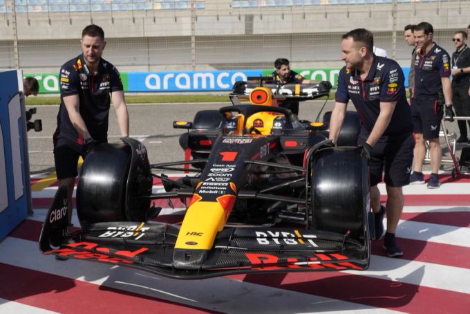 Der neue Red Bull RB19 beim Vorsaison-Test der Formel 1 in Bahrain. Red Bull Formel 1