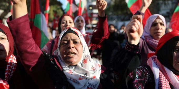 Protest gegen Israel im Gazastreifen Protest gegen Israel im Gazastreifen