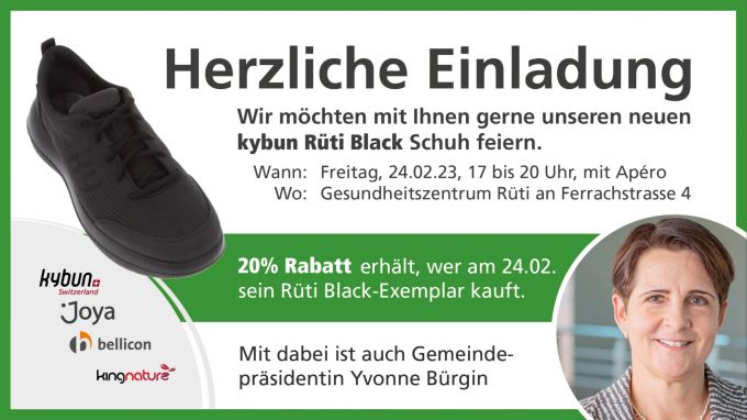 Wer gleich am 24. Februar zuschlägt, erhält 20 Prozent Rabatt. Einladung