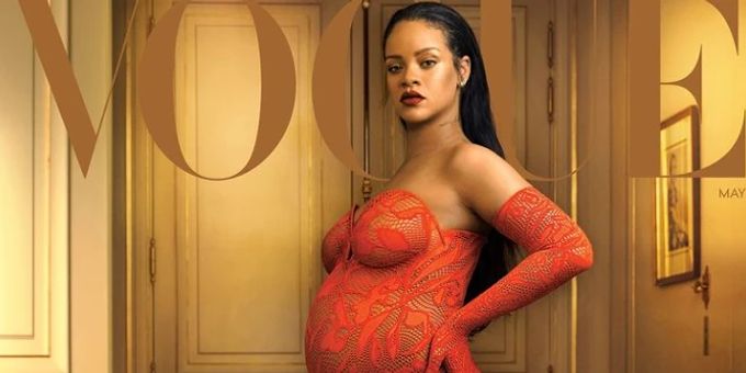 Mai-Ausgabe - Hochschwangere Rihanna mit Babybauch auf «Vogue»-Cover