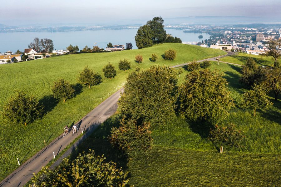 Velotour am Zugersee.