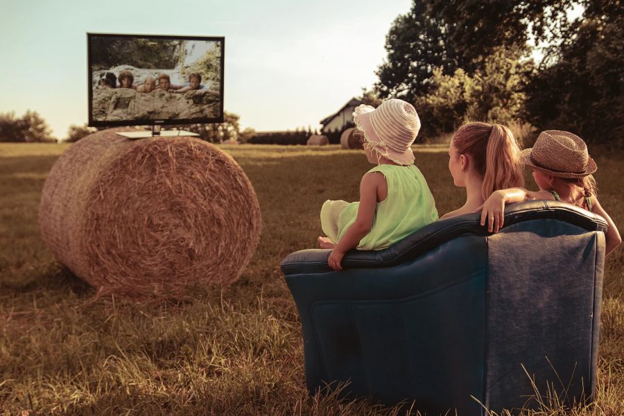 Feld Fernseher Sessel Kinder