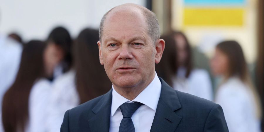 «Unser Ziel ist, dass der russische Invasionsversuch scheitert»: Bundeskanzler Olaf Scholz.