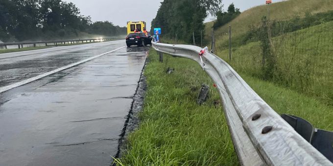 Sevelen: Selbstunfall auf der Autobahn Sevelen: Selbstunfall auf der Autobahn
