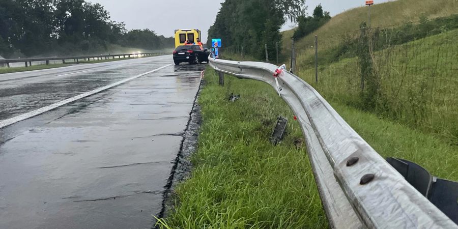 Sevelen: Selbstunfall auf der Autobahn
