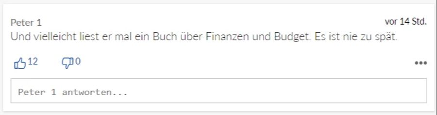 «Peter 1» gibt Becker einen Ratschlag mit auf den Weg.