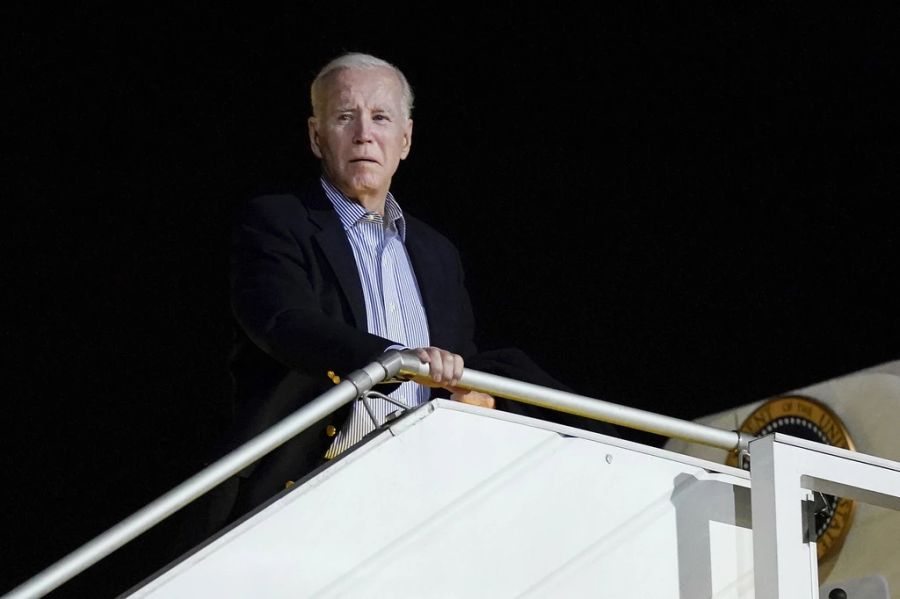 Joe Biden landete bereits zweimal auf dem Flughafen Rzeszow, einmal für einen Besuch bei den US-Truppen, einmal auf der Durchreise nach Kiew.