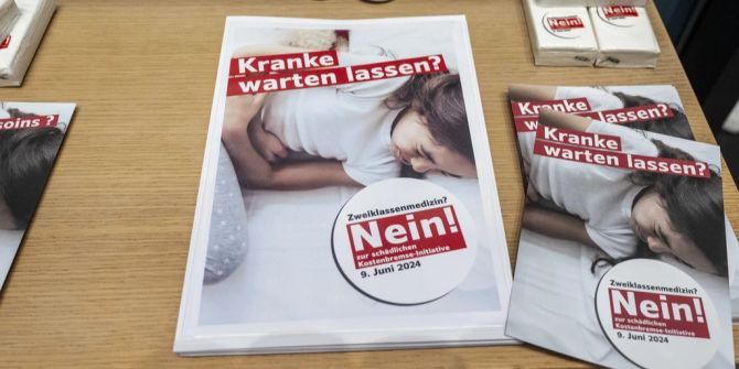 Flyer Nein Kostenbremse-Initiative