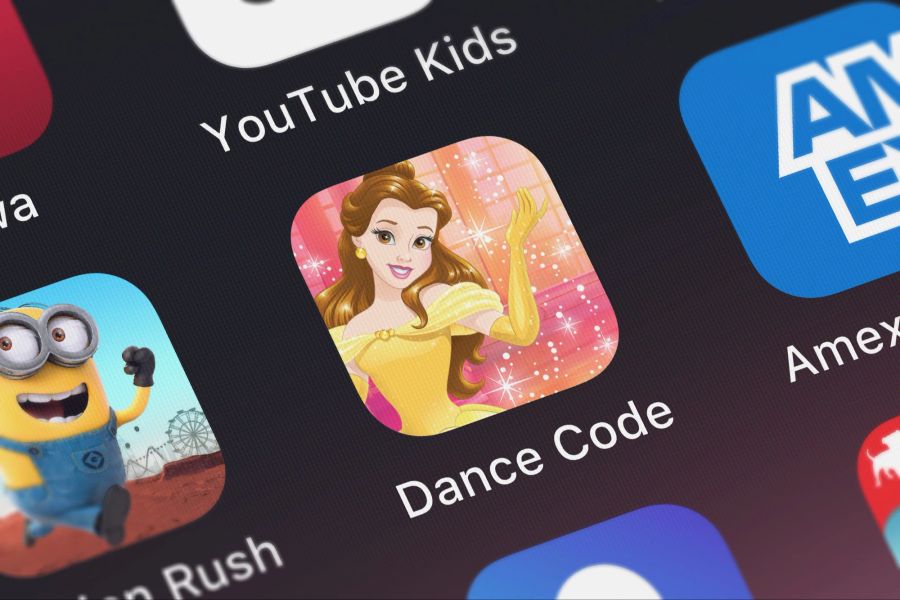 App Dance Code Bildschirm