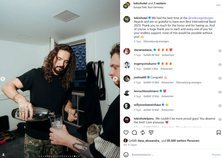 Nach der Verleihung ging's richtig rund!