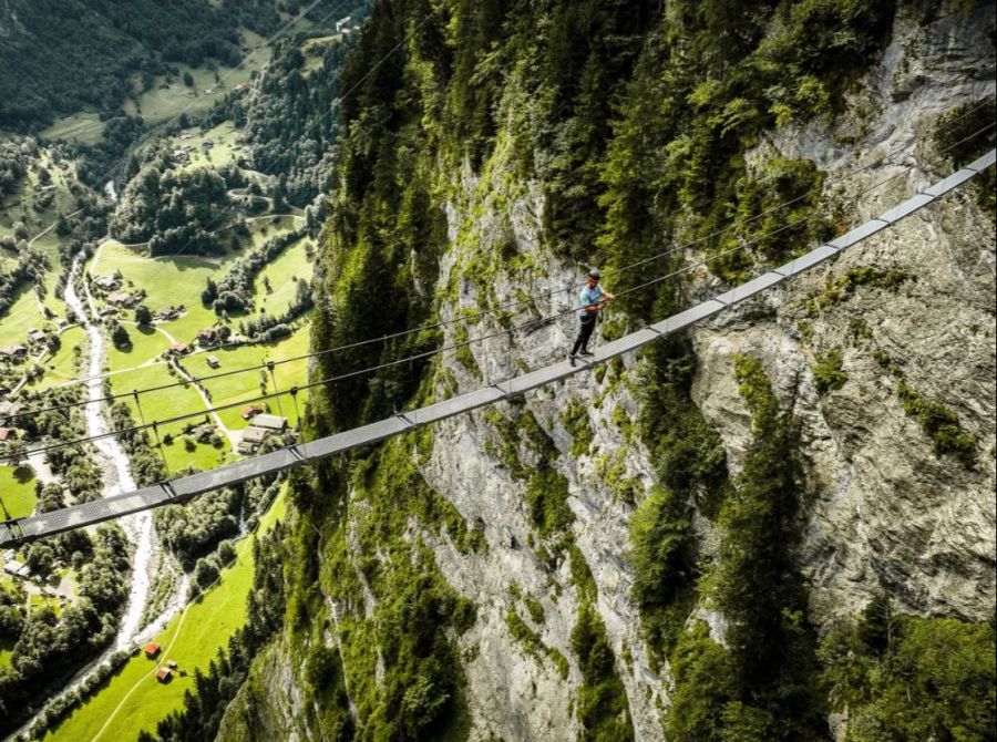 Nepalbrücke Mürren Klettersteig