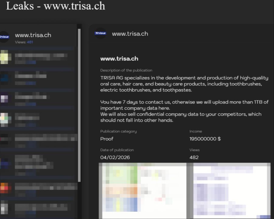 So drohten die Hacker:  «Sie haben sieben Tage Zeit, uns zu kontaktieren. Andernfalls werden wir hier mehr als 1 Terabyte wichtiger Unternehmensdaten hochladen.»