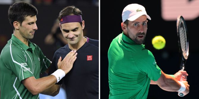 Djokovic Roger Federer Melbourne