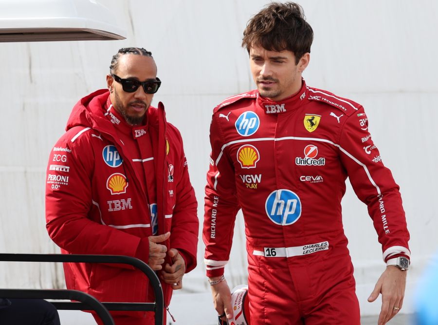 Charles Leclerc Lewis Hamilton