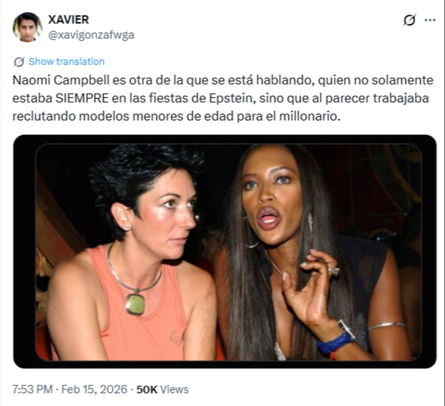 Noch 2010 lud sie ihn und Ghislaine Maxwell zu Veranstaltungen ein.