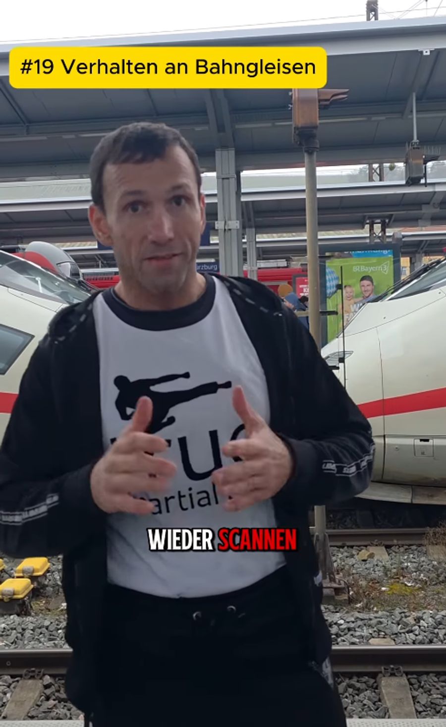 Eric Gold rät, auf dem Perron das Handy wegzulegen und die Umgebung wahrzunehmen.