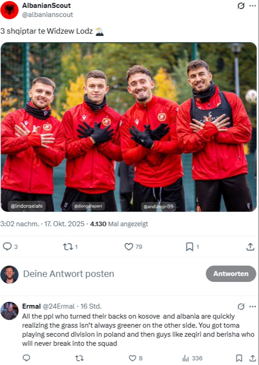 Dieses Doppeladler-Foto von Andi Zeqiri macht bei albanischen und kosovarischen Portalen die Runde.