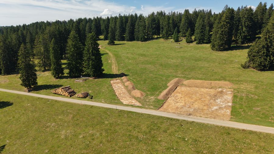 Windpark Tramelan Bauarbeiten