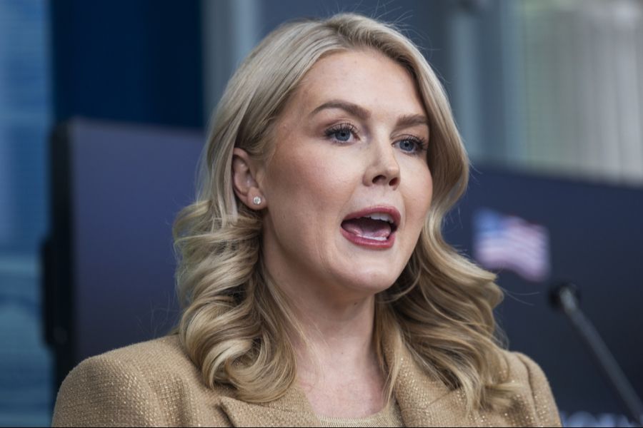 Pressesprecherin Karoline Leavitt betont, Trump habe das Herz eines 65-Jährigen.