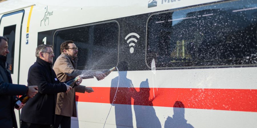 Der neue ICE ist am Samstag auf den Namen «Matterhorn» getauft worden.