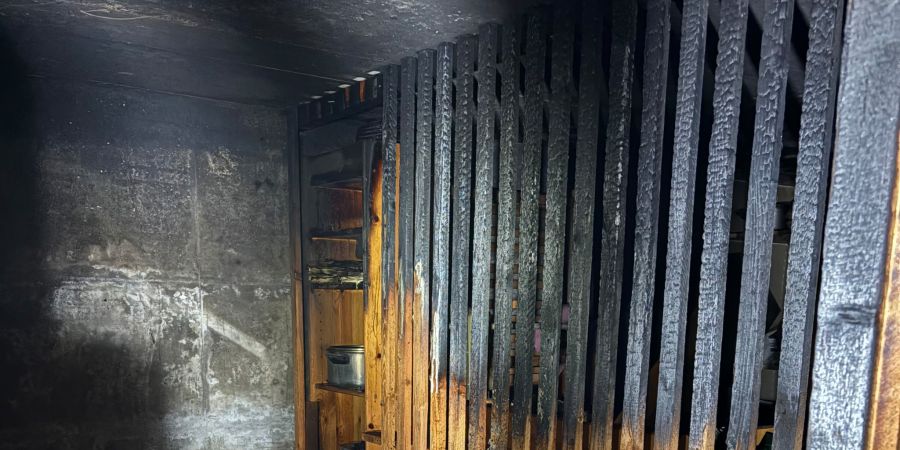 Brand im Kellerabteil