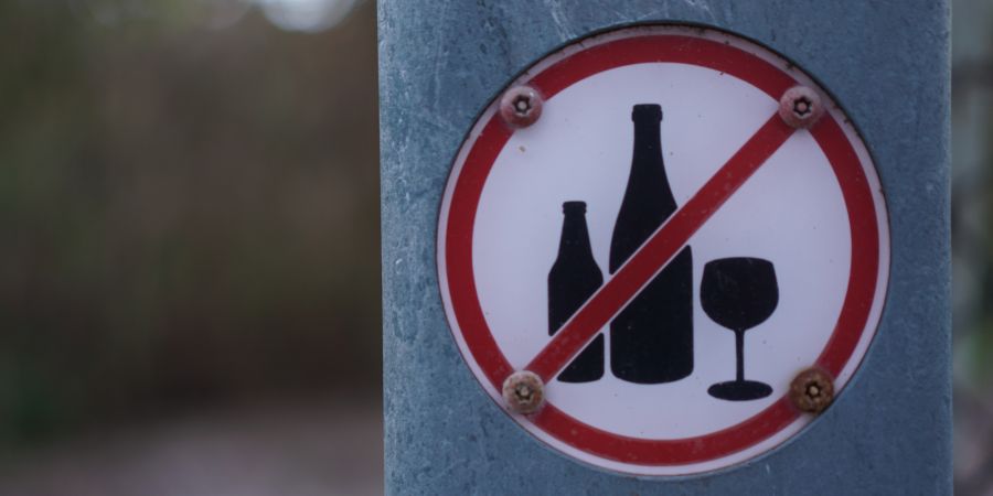 Alkoholverbotsschild