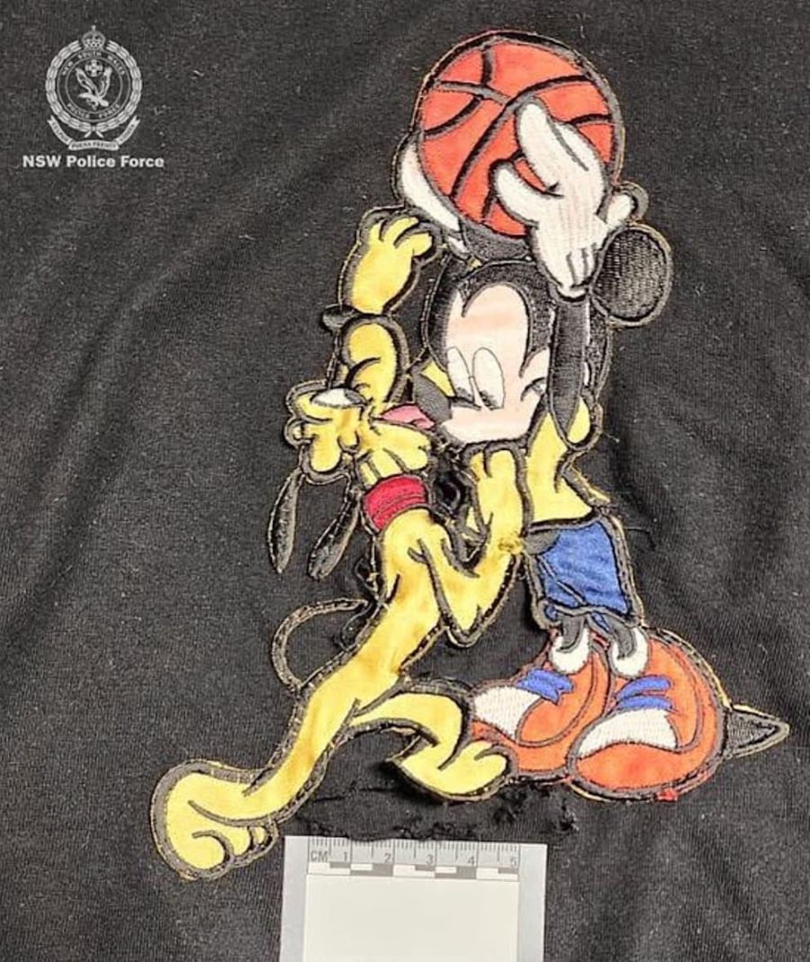 Unter diesem Mickey-Mouse-Shirt befand sich offenbar eine versteckte Kamera.