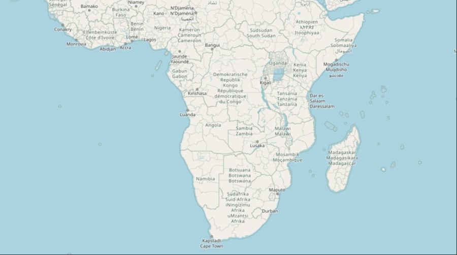 Karte Afrika Corona