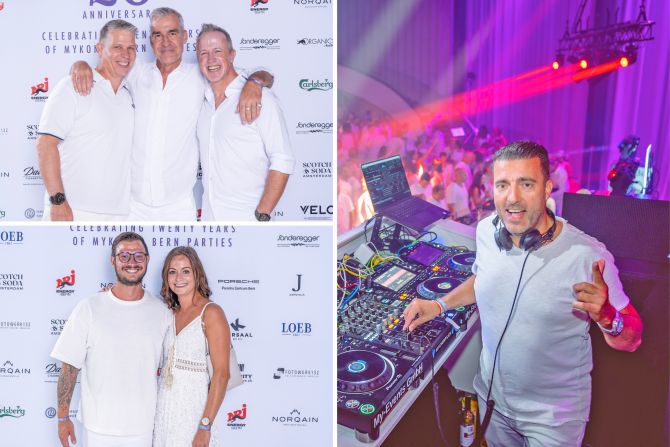 Die DJs Thanos aus Mykonos