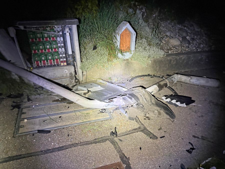 Sachschaden Selbstunfall Roggliswil