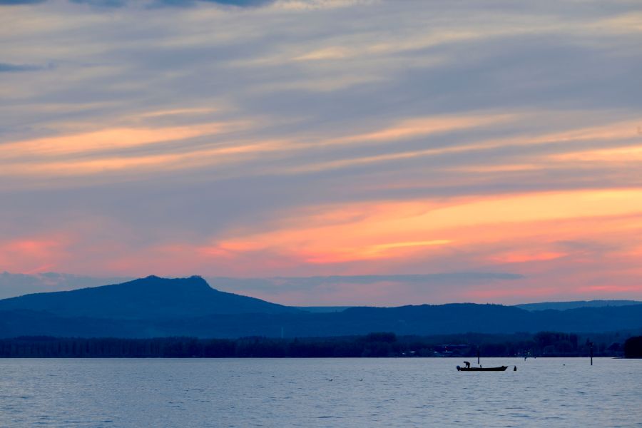 Bodensee Reichenau Boot Himmel