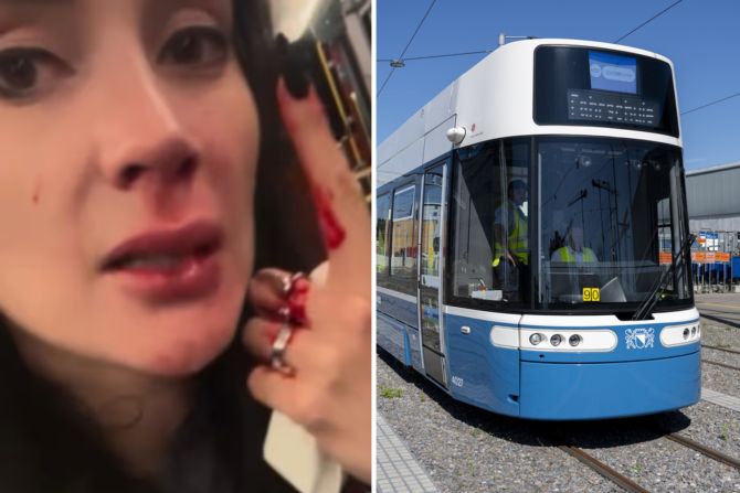 Tram Zürich Atttacke Frau
