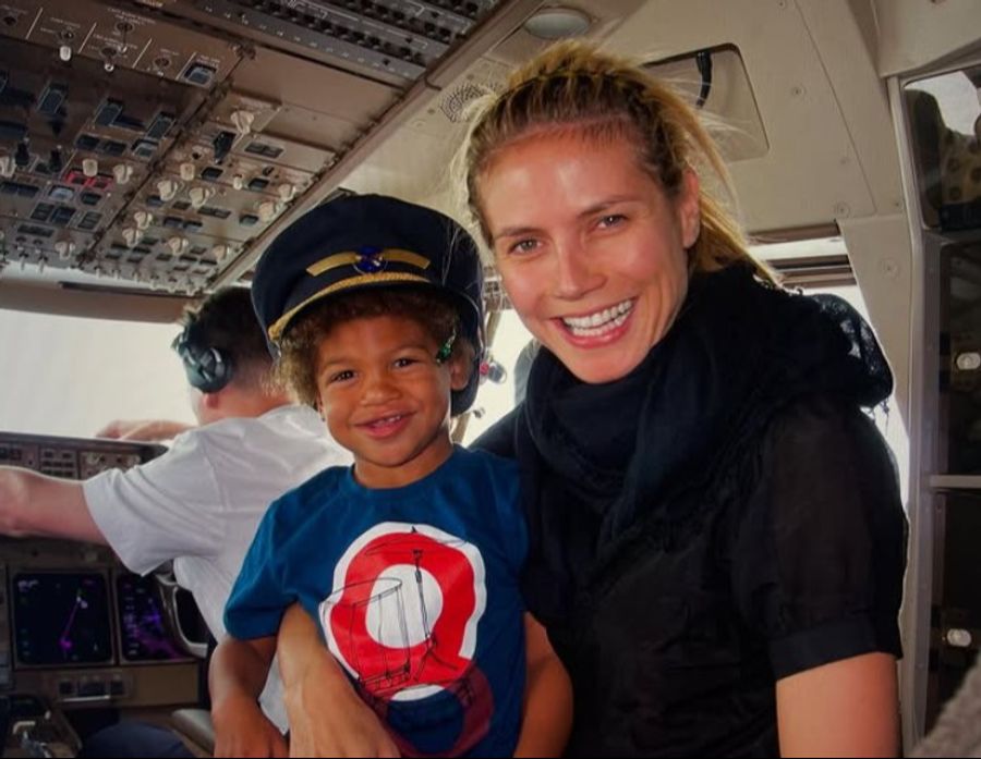 Und jöööh! Samuel Henry als Kind mit Mutter Heidi Klum.