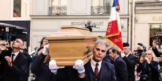 Funeral of Italian actress Claudia Cardinale in Paris