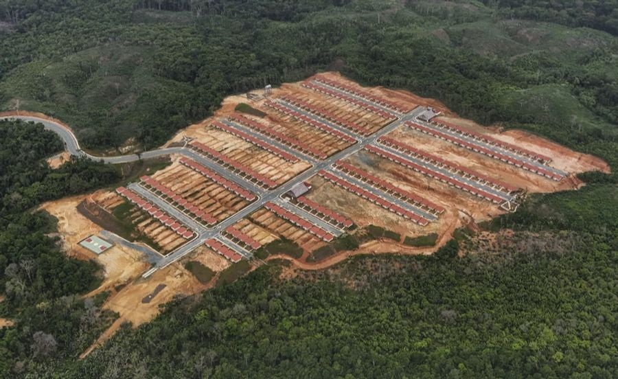 In diese Siedlung werden die 1200 Bewohnenden der Insel Carti Sugtupu in Panama umgesiedelt.