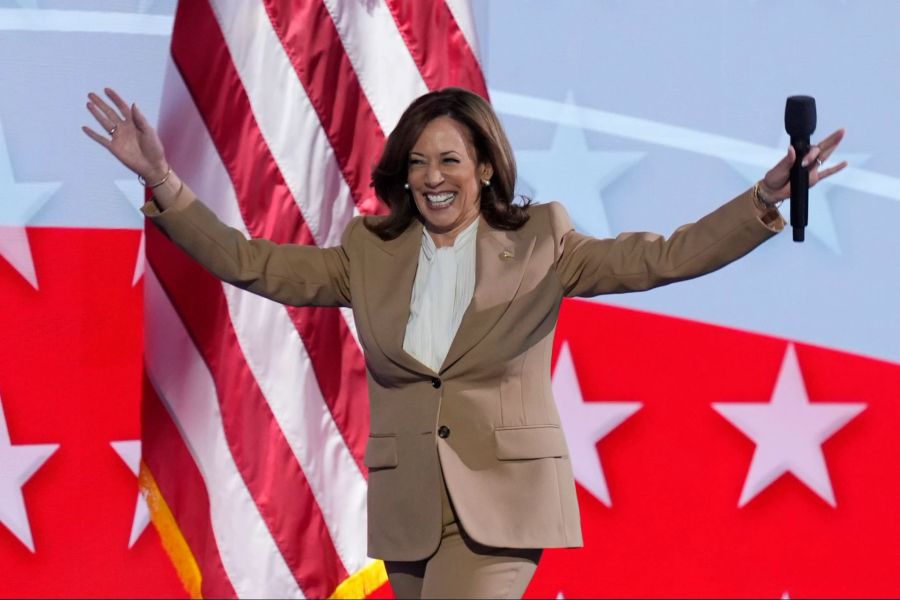 Wahlkampf USA Parteitag Harris