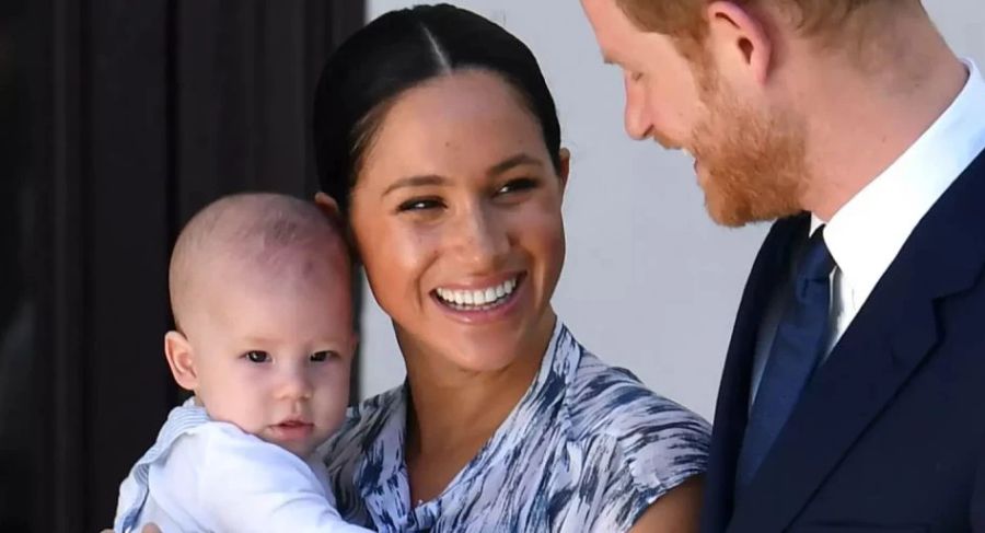 Meghan und Harry mit Sohn Archie.