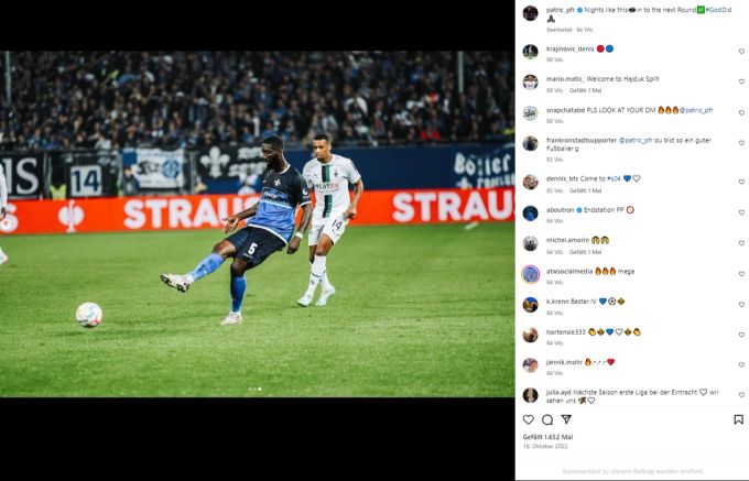 Patric Pfeiffer lancierte seine Profi-Karriere bei Darmstadt. Anschliessend folgte der Wechsel zu Augsburg. Wird er nun an YB verliehen? YB