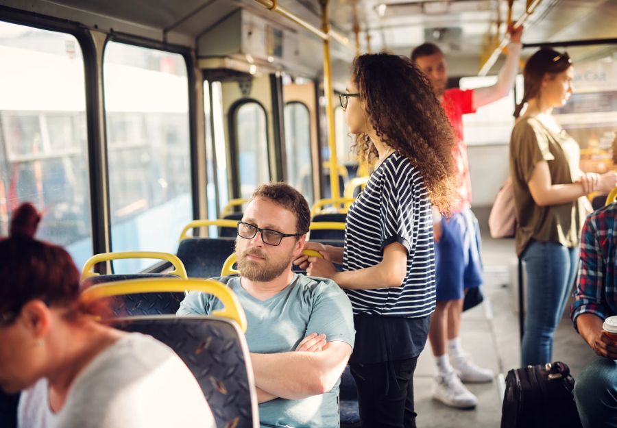 Bus, öffentlicher Verkehr.