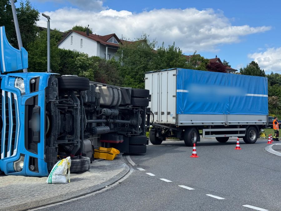Zu einer grossen Verkehrsbehinderung kommt es zurzeit nicht.