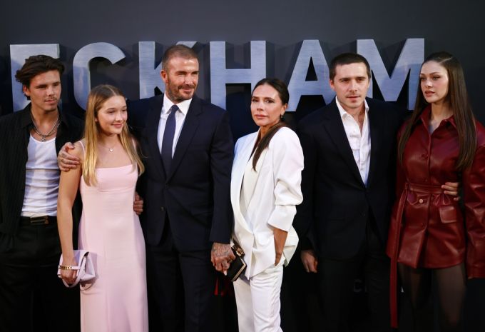 Im Jahr 2023 zeigte sich noch die ganze Familie inklusive Nicola Peltz auf dem roten Teppich (Archivbild). Familie Beckham