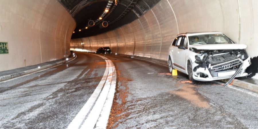 Unfall im Bärenburgtunnel
