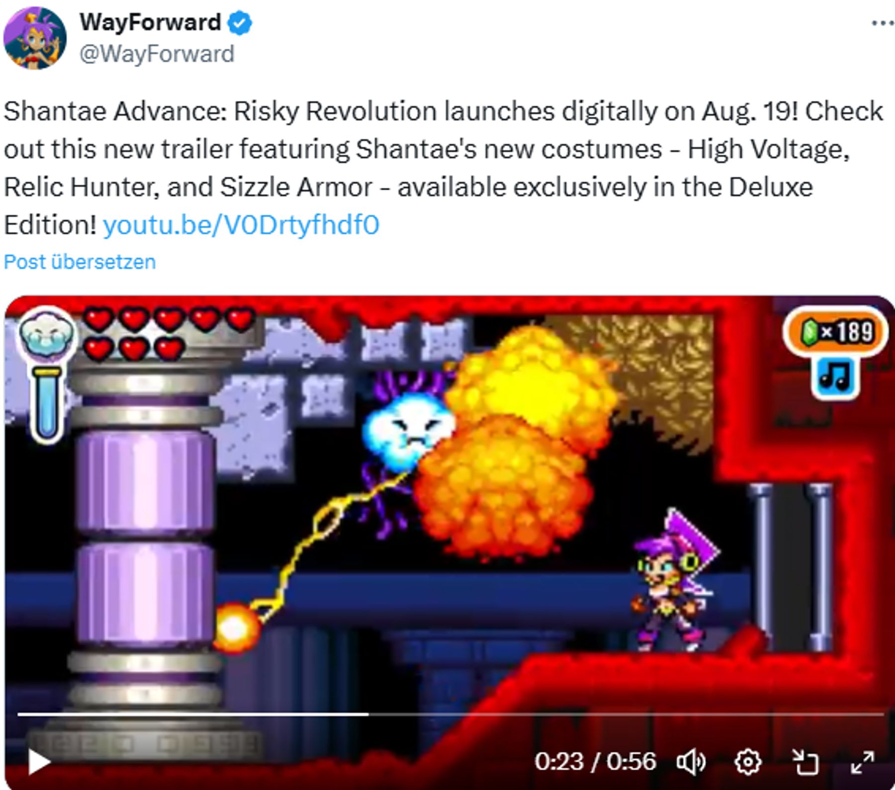 Shantae Advance: Risky Revolution erscheint im August | Nau.ch