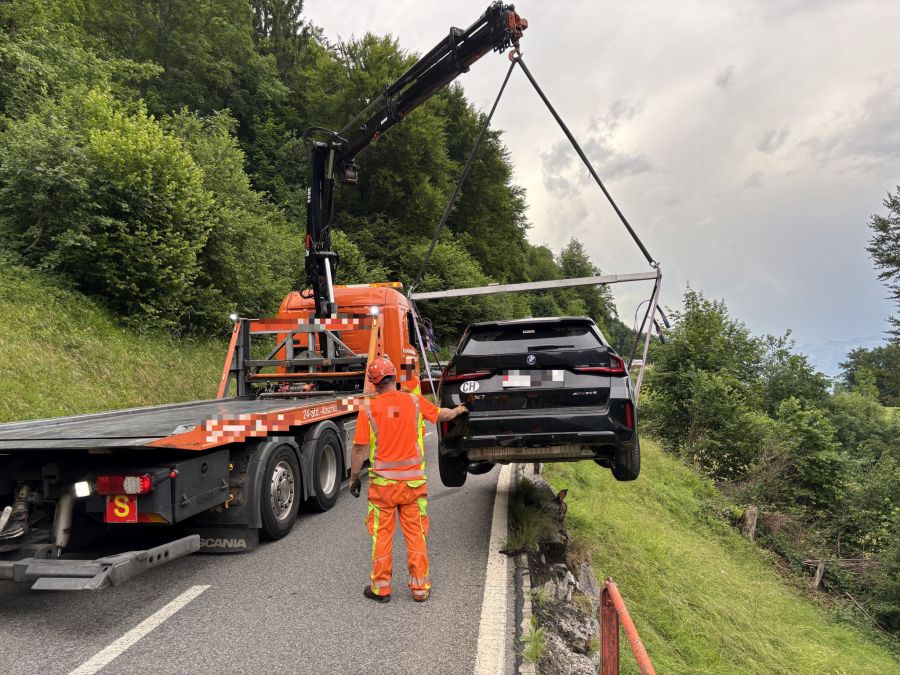 Auto abtransportiert.