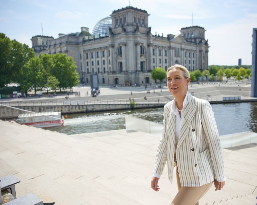 Als Gast hatte sie zudem AfD-Chefin Alice Weidel eingeladen.