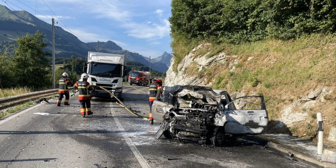 Villars-sous-Mont FR Unfall