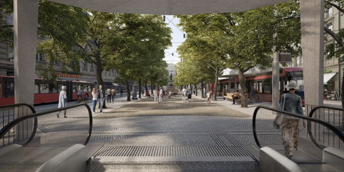 Visualisierung Passageaufgang. Passageaufgang