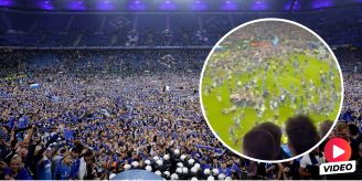 Platzsturm im Video - Mehrere Schwerverletzte bei HSV-Aufstiegsfeier Platzsturm im Video - Mehrere Schwerverletzte bei HSV-Aufstiegsfeier