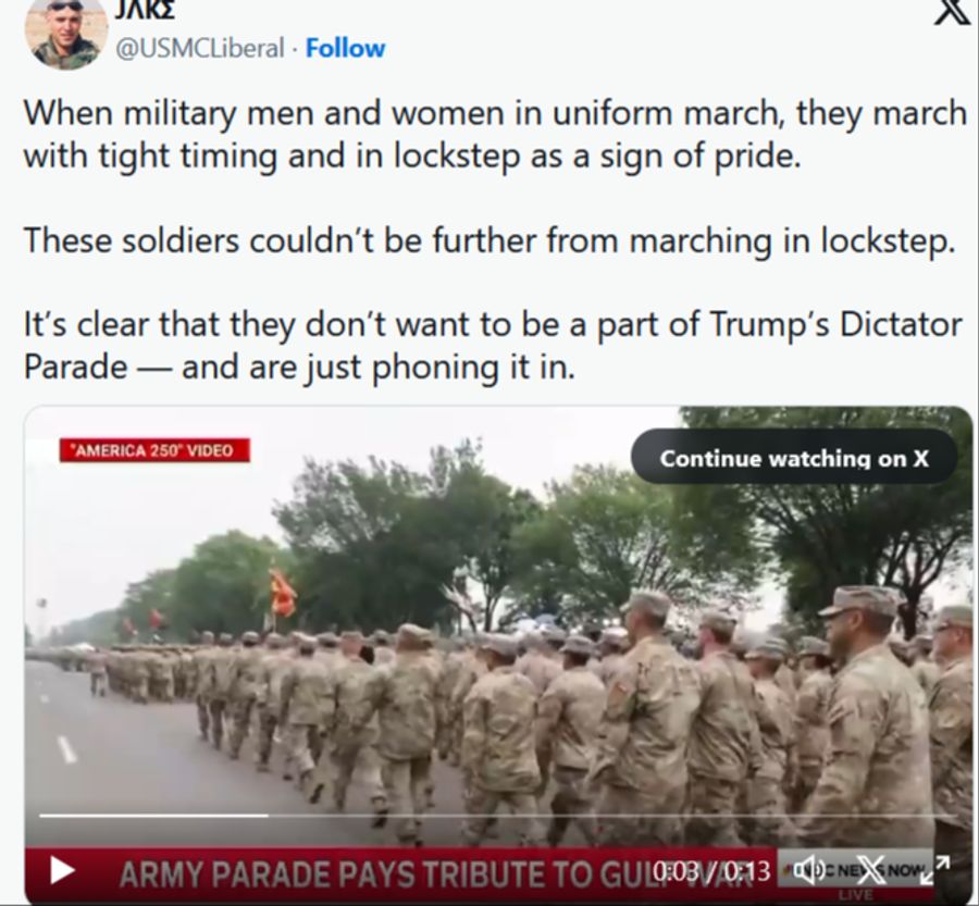 militärparade
