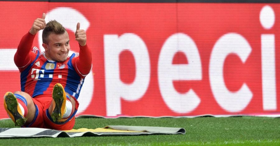 Xherdan Shaqiri gewann mit dem FC Bayern München gleich dreimal die Bundesliga (2012/13, 2013/14, 2014/15).